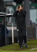 29 August 2020; Bray Wanderers manager Gary Cronin reacts during the Extra.ie FAI Cup Second Round match between Bray Wanderers and Finn Harps at Carlisle Grounds in Bray, Wicklow. Photo by Harry Murphy/Sportsfile