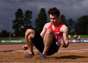 29 August 2020; Mark Burton of City of Lisburn AC, Down, competing the Men's Triple Jump event during day three of the Irish Life Health National Senior and U23 Athletics Championships at Morton Stadium in Santry, Dublin. Photo by Sam Barnes/Sportsfile