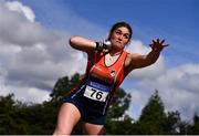 30 August 2020; Casey Mulvey of Inny Vale AC, Cavan, competing in the Women's Shot Put event during day four of the Irish Life Health National Senior and U23 Athletics Championships at Morton Stadium in Santry, Dublin. Photo by Sam Barnes/Sportsfile