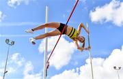 30 August 2020; Una Samuels of Leevale AC, Cork, competing in the Women's Pole Vault event during day four of the Irish Life Health National Senior and U23 Athletics Championships at Morton Stadium in Santry, Dublin. Photo by Sam Barnes/Sportsfile