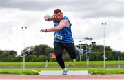 30 August 2020; John Kelly of Finn Valley AC, Donegal, competing in the Men's Shot Put event during day four of the Irish Life Health National Senior and U23 Athletics Championships at Morton Stadium in Santry, Dublin. Photo by Sam Barnes/Sportsfile