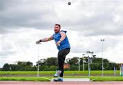 30 August 2020; John Kelly of Finn Valley AC, Donegal, competing in the Men's Shot Put event during day four of the Irish Life Health National Senior and U23 Athletics Championships at Morton Stadium in Santry, Dublin. Photo by Sam Barnes/Sportsfile