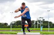 30 August 2020; Gavin Mclaughlin of Finn Valley AC, Donegal, competing in the Men's Shot Put event during day four of the Irish Life Health National Senior and U23 Athletics Championships at Morton Stadium in Santry, Dublin. Photo by Sam Barnes/Sportsfile