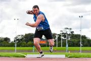 30 August 2020; James Kelly of Finn Valley AC, Donegal, competing in the Men's Shot Put event during day four of the Irish Life Health National Senior and U23 Athletics Championships at Morton Stadium in Santry, Dublin. Photo by Sam Barnes/Sportsfile