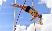 30 August 2020; Una Brice of Leevale AC, Cork, competing in the Women's Pole Vault event during day four of the Irish Life Health National Senior and U23 Athletics Championships at Morton Stadium in Santry, Dublin. Photo by Sam Barnes/Sportsfile
