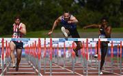 30 August 2020; Gerard O'Donnell of Carrick-on-Shannon AC, Leitrim, on his way to winning the Men's 110m Hurdles event during day four of the Irish Life Health National Senior and U23 Athletics Championships at Morton Stadium in Santry, Dublin. Photo by Sam Barnes/Sportsfile