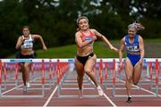 30 August 2020; Sarah Quinn of St. Colmans South Mayo AC, on her way to winning the Women's 100m Hurdles  event during day four of the Irish Life Health National Senior and U23 Athletics Championships at Morton Stadium in Santry, Dublin. Photo by Sam Barnes/Sportsfile