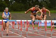30 August 2020;  Lilly-Ann O'Hora of Dooneen AC, Limerick, on her way to finishing second in the Women's 100m Hurdles during day four of the Irish Life Health National Senior and U23 Athletics Championships at Morton Stadium in Santry, Dublin. Photo by Sam Barnes/Sportsfile