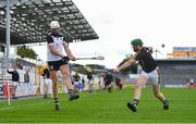 29 August 2020; Liam Fennelly of Mullinavat in action against Des Dunne of Danesfort during the Kilkenny County Senior Hurling Championship Round 1 match between Danesfort and Mullinavat at UPMC Nowlan Park in Kilkenny. Photo by Seb Daly/Sportsfile