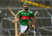 30 August 2020; Ciaran McGrath of Loughmore-Castleiney celebrates after scoring his side's second goal during the Tipperary County Senior Hurling Championships Quarter-Final match between Clonoulty/Rossmore and Loughmore-Castleiney at Semple Stadium in Thurles, Tipperary. Photo by Harry Murphy/Sportsfile