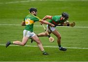 30 August 2020; Willie Eviston of Loughmore - Castleiney in action against David Egan of Clonoulty Rossmore during the Tipperary County Senior Hurling Championships Quarter-Final match between Clonoulty/Rossmore and Loughmore-Castleiney at Semple Stadium in Thurles, Tipperary. Photo by Harry Murphy/Sportsfile