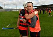 30 August 2020; Ballygunner joint manager David Franks, right, and Dessie Hutchinson congratulate each other following their side's victory during the Waterford County Senior Hurling Championship Final match between Passage and Ballygunner at Walsh Park in Waterford. Photo by Seb Daly/Sportsfile