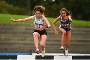 30 August 2020; Aoibhinn Mc Goldrick of Raheny Shamrock AC, Dublin, left, and Emily Grennan of Tullamore Harriers AC, Offaly, competing in the Women's 3000m Steeplechase event during day four of the Irish Life Health National Senior and U23 Athletics Championships at Morton Stadium in Santry, Dublin. Photo by Sam Barnes/Sportsfile