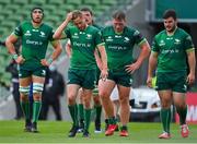 30 August 2020; Connacht players including Conor Dean and Matthew Burke during the Guinness PRO14 Round 15 match between Munster and Connacht at the Aviva Stadium in Dublin. Photo by Brendan Moran/Sportsfile