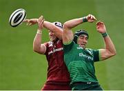 30 August 2020; Fineen Wycherley of Munster and Ultan Dillane of Connacht compete for possession in the lineout during the Guinness PRO14 Round 15 match between Munster and Connacht at the Aviva Stadium in Dublin. Photo by Ramsey Cardy/Sportsfile
