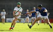 30 August 2020; Martin Keoghan of Tullaroan in action against Conor Delaney of Erin's Own during the Kilkenny County Senior Hurling Championship Round 1 match between Tullaroan and Erin's Own at UPMC Nowlan Park in Kilkenny. Photo by David Fitzgerald/Sportsfile