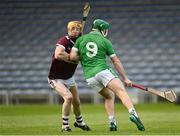 30 August 2020; Tommy Ryan of Borris-Ileigh in action against Emmett Moloney of Drom and Inch during the Tipperary County Senior Hurling Championships Quarter-Final match between Borris-Ileigh and Drom and Inch at Semple Stadium in Thurles, Tipperary. Photo by Harry Murphy/Sportsfile