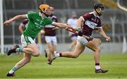 30 August 2020; Shane Kenny of Borris-Ileigh in action against Joey Maher of Drom and Inch during the Tipperary County Senior Hurling Championships Quarter-Final match between Borris-Ileigh and Drom and Inch at Semple Stadium in Thurles, Tipperary. Photo by Harry Murphy/Sportsfile