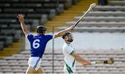 30 August 2020; Bill Gaffney of Tullaroan in action against Conor Delaney of Erin's Own during the Kilkenny County Senior Hurling Championship Round 1 match between Tullaroan and Erin's Own at UPMC Nowlan Park in Kilkenny. Photo by David Fitzgerald/Sportsfile