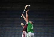 30 August 2020; Niall Kenny of Borris-Ileigh in action against Kevin Hassett of Drom and Inch during the Tipperary County Senior Hurling Championships Quarter-Final match between Borris-Ileigh and Drom and Inch at Semple Stadium in Thurles, Tipperary. Photo by Harry Murphy/Sportsfile