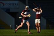 30 August 2020; Brendan Maher of Borris-Ileigh watches his equalising free go over the bar with team-mate Ray McCormack during the Tipperary County Senior Hurling Championships Quarter-Final match between Borris-Ileigh and Drom and Inch at Semple Stadium in Thurles, Tipperary. Photo by Harry Murphy/Sportsfile