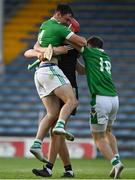 30 August 2020; Drom and Inch players, from left, Fintan Purcell, Eoin Collins and John Campion celebrate following the Tipperary County Senior Hurling Championships Quarter-Final match between Borris-Ileigh and Drom and Inch at Semple Stadium in Thurles, Tipperary. Photo by Harry Murphy/Sportsfile