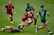 30 August 2020; Rory Scannell of Munster is tackled by Sammy Arnold of Connacht during the Guinness PRO14 Round 15 match between Munster and Connacht at the Aviva Stadium in Dublin. Photo by Ramsey Cardy/Sportsfile