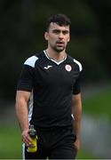 30 August 2020; John Mahon of Sligo Rovers prior to the Extra.ie FAI Cup Second Round match between UCD and Sligo Rovers at UCD Bowl in Belfield, Dublin. Photo by Stephen McCarthy/Sportsfile