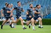 31 August 2020; Dan Sheehan, left, and Andrew Porter during Leinster Rugby squad training at the RDS Arena in Dublin. Photo by Ramsey Cardy/Sportsfile