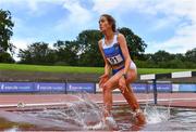 30 August 2020; Emily Grennan of Tullamore Harriers AC, Offaly, competing in the Women's 3000m Steeplechase event during day four of the Irish Life Health National Senior and U23 Athletics Championships at Morton Stadium in Santry, Dublin. Photo by Sam Barnes/Sportsfile