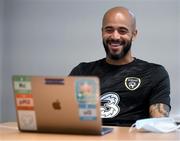 31 August 2020; Darren Randolph during a Republic of Ireland virtual press conference with media at their team hotel in Castleknock, Dublin. Photo by Stephen McCarthy/Sportsfile