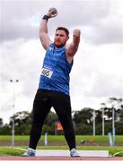 30 August 2020; John Kelly of Finn Valley AC, Donegal, competing in the Men's Shot put event during day four of the Irish Life Health National Senior and U23 Athletics Championships at Morton Stadium in Santry, Dublin. Photo by Sam Barnes/Sportsfile