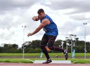 30 August 2020; Gavin Mclaughlin of Finn Valley AC, Donegal, competing in the Men's Shot put event during day four of the Irish Life Health National Senior and U23 Athletics Championships at Morton Stadium in Santry, Dublin. Photo by Sam Barnes/Sportsfile