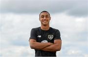 31 August 2020; Adam Idah poses for a portrait following a Republic of Ireland virtual press conference with media at their team hotel in Castleknock, Dublin. Photo by Stephen McCarthy/Sportsfile