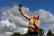 30 August 2020; Aoibhín McMahon of Blackrock AC, Louth, competing in the Women's Shot Put event during day four of the Irish Life Health National Senior and U23 Athletics Championships at Morton Stadium in Santry, Dublin. Photo by Sam Barnes/Sportsfile