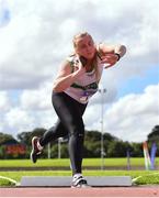 30 August 2020; Ciara Sheehy of Emerald AC, Limerick, competing in the Women's Shot Put event during day four of the Irish Life Health National Senior and U23 Athletics Championships at Morton Stadium in Santry, Dublin. Photo by Sam Barnes/Sportsfile