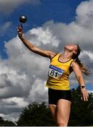 30 August 2020; Roisin Howard of Bandon AC, Cork, competing in the Women's Shot Put event during day four of the Irish Life Health National Senior and U23 Athletics Championships at Morton Stadium in Santry, Dublin. Photo by Sam Barnes/Sportsfile