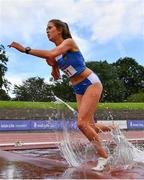 30 August 2020; Emily Grennan of Tullamore Harriers AC, Offaly, competing in the Women's 3000m Steeplechase event during day four of the Irish Life Health National Senior and U23 Athletics Championships at Morton Stadium in Santry, Dublin. Photo by Sam Barnes/Sportsfile