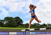 30 August 2020; Emily Grennan of Tullamore Harriers AC, Offaly, competing in the Women's 3000m Steeplechase event during day four of the Irish Life Health National Senior and U23 Athletics Championships at Morton Stadium in Santry, Dublin. Photo by Sam Barnes/Sportsfile
