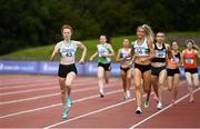 30 August 2020; Iseult O'Donnell of Raheny Shamrock AC, Dublin on her way to winning the Women's 800m event, ahead of Amy O'Donoghue of Emerald AC, Limerick, right, who finished second, during day four of the Irish Life Health National Senior and U23 Athletics Championships at Morton Stadium in Santry, Dublin. Photo by Sam Barnes/Sportsfile