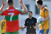 30 August 2020; Referee Séamus Farrelly during the Dublin County Senior Football Championship Quarter-Final match between Ballymun Kickhams and Na Fianna at Parnell Park in Dublin. Photo by Piaras Ó Mídheach/Sportsfile