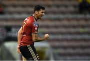 31 August 2020; Dinny Corcoran of Bohemians celebrates scoring his side's second goal during the Extra.ie FAI Cup Second Round match between Bohemians and Cabinteely at Dalymount Park in Dublin. Photo by Piaras Ó Mídheach/Sportsfile