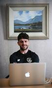 1 September 2020; Robbie Brady during a Republic of Ireland virtual press conference with media at their team hotel in Castleknock, Dublin. Photo by Stephen McCarthy/Sportsfile