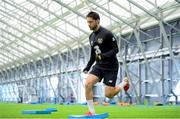 1 September 2020; Harry Arter during an activation session prior to Republic of Ireland training session at the Sport Ireland National Indoor Arena in Dublin. Photo by Stephen McCarthy/Sportsfile