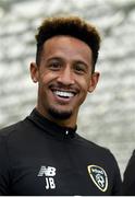 1 September 2020; Callum Robinson during an activation session prior to Republic of Ireland training session at the Sport Ireland National Indoor Arena in Dublin. Photo by Stephen McCarthy/Sportsfile
