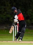 1 September 2020; Jonathan Garth of Munster Reds plays a shot during the 2020 Test Triangle Inter-Provincial Series match between Munster Reds and Leinster Lightning at The Mardyke Cricket Grounds in Cork. Photo by Sam Barnes/Sportsfile