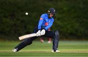 1 September 2020; Lorcan Tucker of Leinster Lightning plays a shot during the 2020 Test Triangle Inter-Provincial Series match between Munster Reds and Leinster Lightning at The Mardyke Cricket Grounds in Cork. Photo by Sam Barnes/Sportsfile
