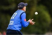 3 September 2020; Kevin O'Brien of Leinster Lightning catches the ball to take the wicket of James McCollum of Northern Knights during the Test Triangle Inter-Provincial Series 2020 match between Leinster Lightning and Northern Knights at Pembroke Cricket Club in Dublin. Photo by Matt Browne/Sportsfile
