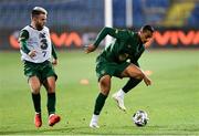 3 September 2020; Adam Idah, right, and Aaron Connolly of Republic of Ireland ahead of the UEFA Nations League B match between Bulgaria and Republic of Ireland at Vasil Levski National Stadium in Sofia, Bulgaria. Photo by Alex Nicodim/Sportsfile