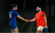 4 September 2020; Garry Ringrose of Leinster and James Cronin of Munster following during the Guinness PRO14 Semi-Final match between Leinster and Munster at the Aviva Stadium in Dublin. Photo by David Fitzgerald/Sportsfile